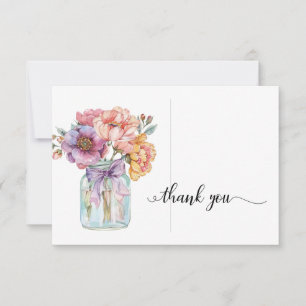 Watercolor Country Floral Sympathy Thank You