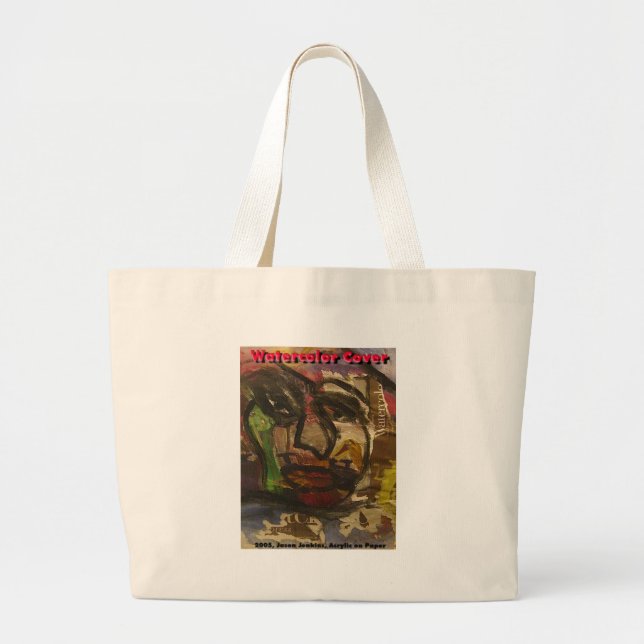 watercolor cover large tote bag (Front)
