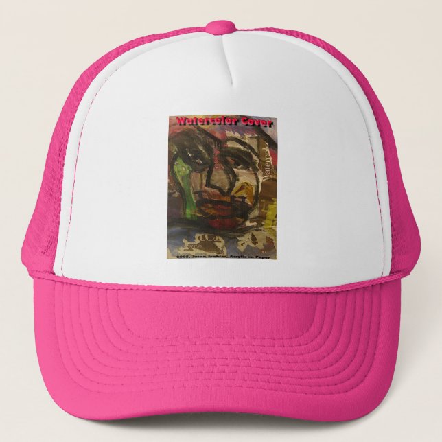 watercolor cover trucker hat (Front)