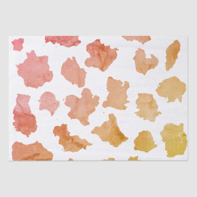 Watercolor Cow Skin Pattern Tissue Paper (Front)