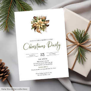 Watercolor Cozy Neutral Earthy Minimalist Xmas Invitation