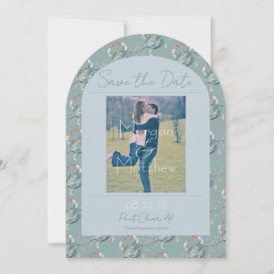 Watercolor Crab Wedding Save the Date Invitation