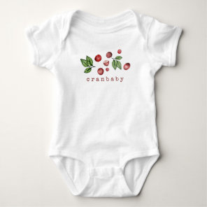 Watercolor Cranberry  Baby Bodysuit