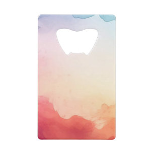 Watercolor Credit Card Bottle Opener