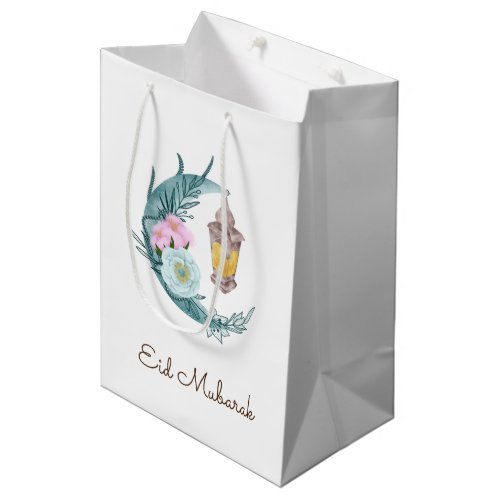 Watercolor Crescent Eid Mubarak Gift Bag