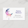 Watercolor Crescent Moon Third Eye Business Card