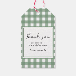 Watercolor Crocodile 1st birthday Thank you Gift Tags