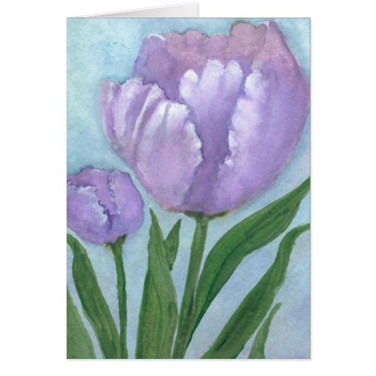 Watercolor Crocus Cards (Front)