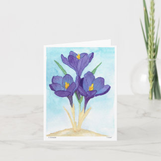 Watercolor Crocus Note Cards