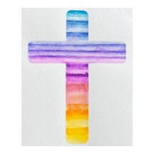 Watercolor Cross/ Cross Art/ Christian Art/ Jesus