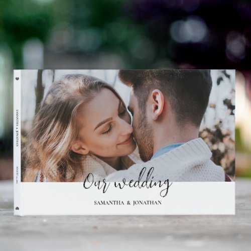 Watercolor cruise wedding modern simple guest book