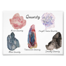 Watercolor Crystal Quartz Print