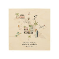 Watercolor Cuba Destination Wedding Welcome