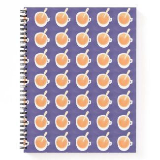 Watercolor, Cup of tea, Tea Lover, Spiral Notebook