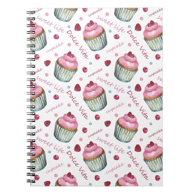 Watercolor cupcakes notebook (Front)