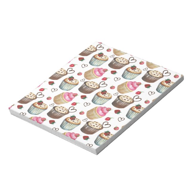 Watercolor cupcakes notepad (Rotated)
