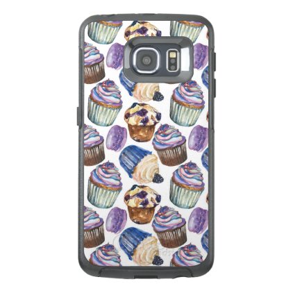Watercolor cupcakes OtterBox samsung galaxy s6 edge case