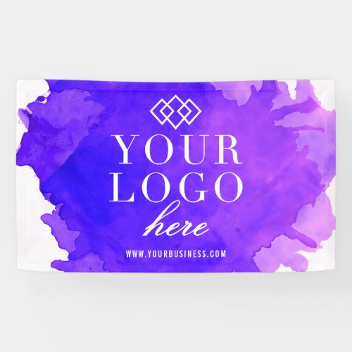 Watercolor Custom Logo Craft and Trade Show Banner