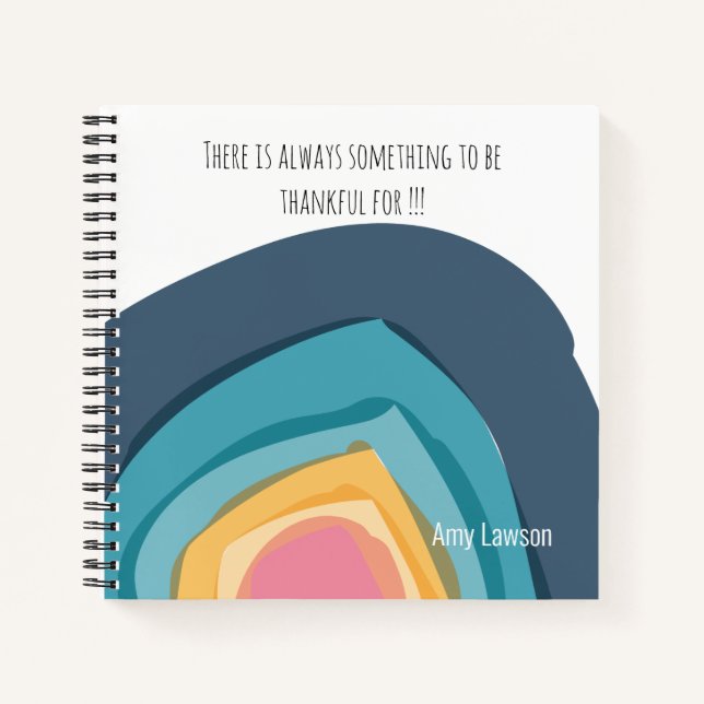 Watercolor Customized Gratitude Journal (Front)