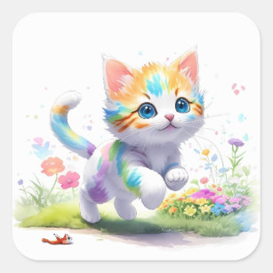 Kawaii Kitty Cat Chibi Sticker