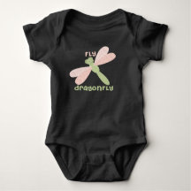 Watercolor cute dragonfly