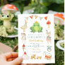 Watercolor Cute Frog Toys Cottage First Birthday Invitation