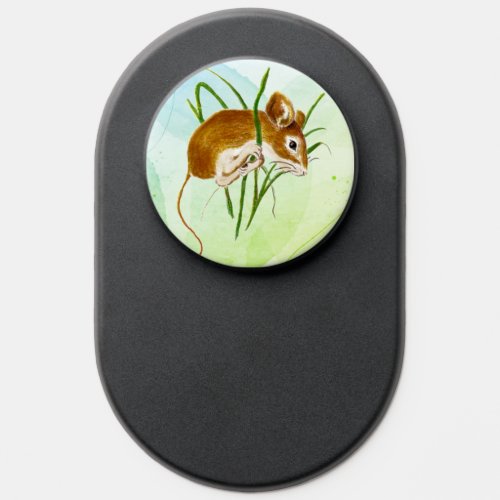 Watercolor Cute Mouse Wildlife Nature Art PopSocket