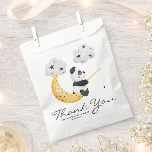 Watercolor Cute Panda Twinkle Twinkle Baby Shower Favor Bag
