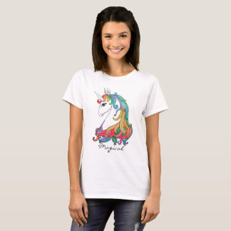 Watercolor cute rainbow unicorn T-Shirt