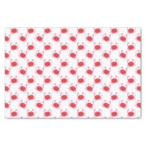watercolor cute red crabs wrapping tissue tissue paper