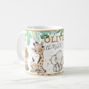 Watercolor Cute Safari Animals Mug