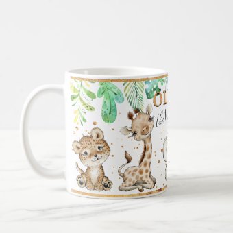 Watercolor Cute Safari Animals Mug | Zazzle