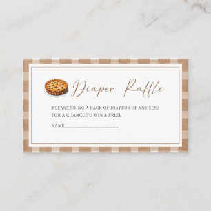 Watercolor Cutie Pie is On The Way baby shower Enclosure Card