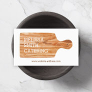 Watercolor Cutting Board Catering Chef Logo Business Card at Zazzle