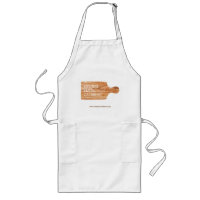 Watercolor Cutting Board Catering Chef Logo Long Apron