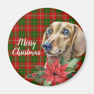 Watercolor Dachshund Dog Personalized Magnet