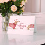 Watercolor Dachshund Dog Valentine's Day Sweater Card