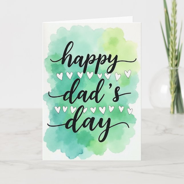 Watercolor Dads Day Card (Front)