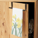 Watercolor Daffodil Kitchen Towel<br><div class="desc">Let this sunny illustration of yellow daffodils brighten your kitchen or powder room! Just in time for spring.</div>
