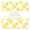 'Watercolor Daffodil Pattern' Labels