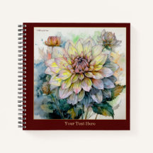 Watercolor Dahlia pinnata I Notebook