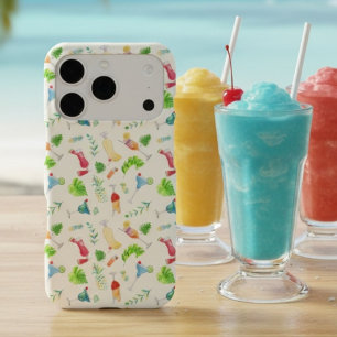 Watercolor Daiquiri Pattern iPhone 17 Pro Case