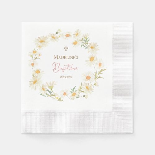  watercolor daisies Baptism