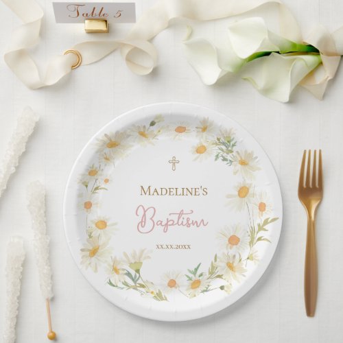  watercolor daisies Baptism