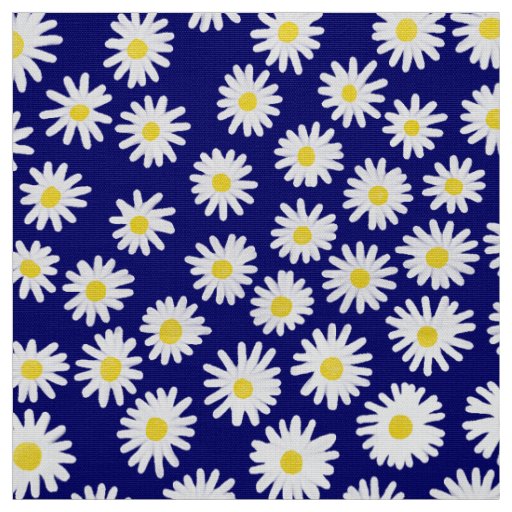 Watercolor Daisies Fabric