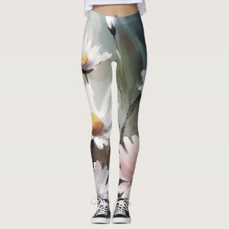 Watercolor Daisies Pattern