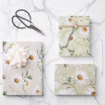Watercolor Daisy Wildflower Floral Wrapping Paper Sheets<br><div class="desc">Create custom wrapping paper & personalized gift wrap for all occasions. When you give a present wrapped in custom wrapping paper, it is sure to put a smile on everyone's face! Add your custom wording to this design by using the "Edit this design template" boxes on the right hand side...</div>
