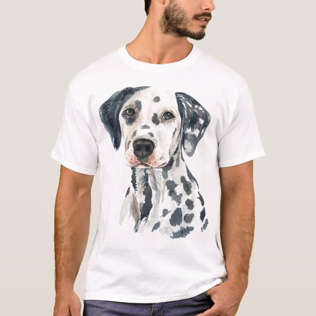 Watercolor Dalmatian T-Shirt (Front)