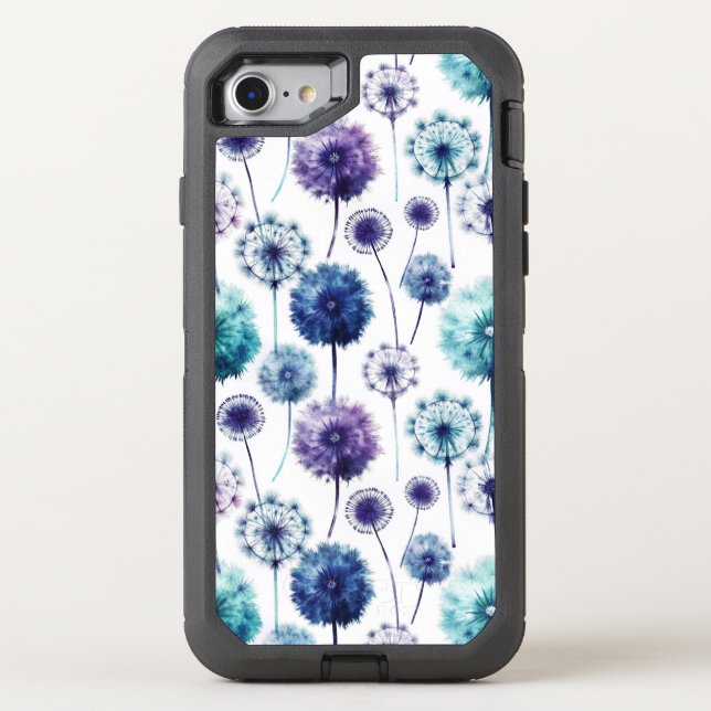 Watercolor Dandelion Otterbox iPhone Case (Back)