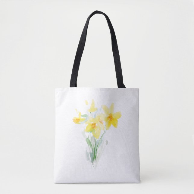 Watercolor Dandelion Tote (Front)